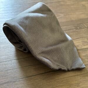 Roffe accessories 100% silk handmade gray patterned men's tie 4 inch width